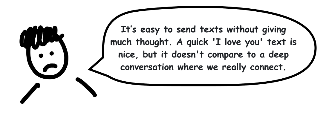 People texting illustration